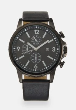 Pier One Unisex - Chronograaf - Black