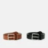 Pier One 2 Pack - Riem - 802 - Black_708 - Cognac -Pier One abeb01e9f66341298bd4d0757b9b6d0e